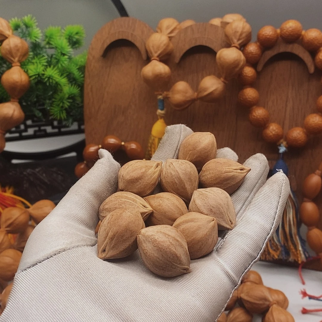 夜****橄榄核手串鲨鱼背