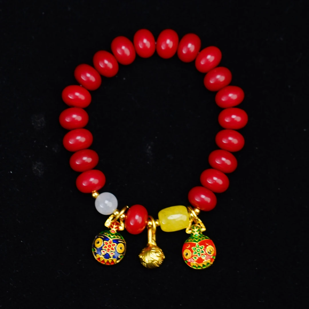 JG 0014 红玉菩提吞金兽0.8X1.0单圈（无礼盒)