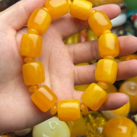 未镶嵌琥珀手链蜜蜡