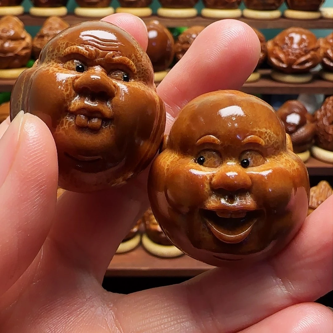 橄榄核手串/手链哈**?呆呆一对