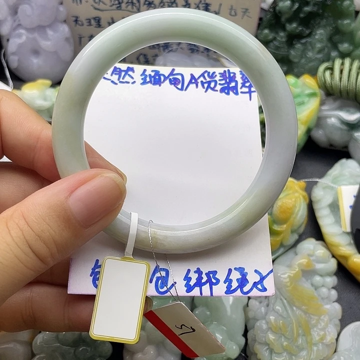 颈饰未镶嵌翡翠天然翡翠57圈口