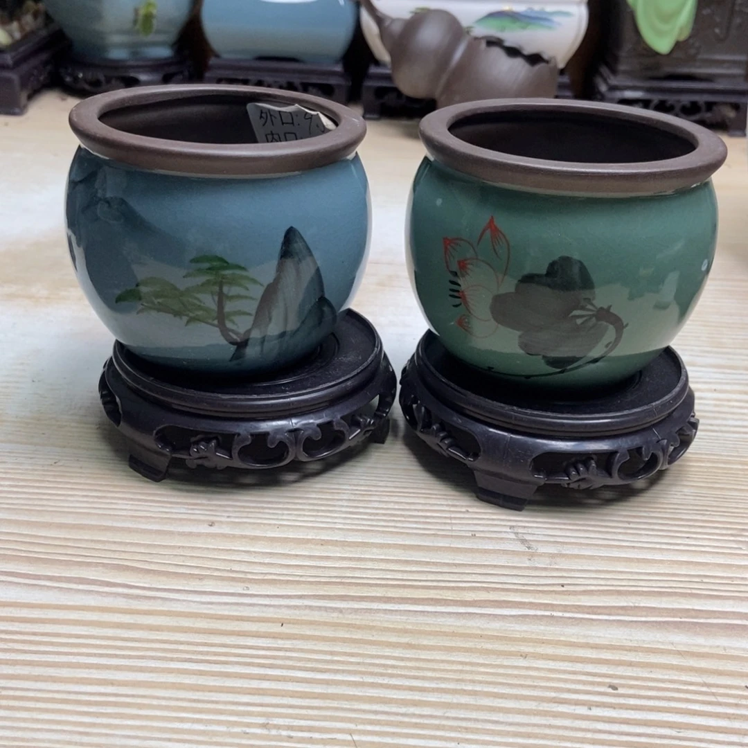 瓷片陶瓷花盆陶瓷艺术