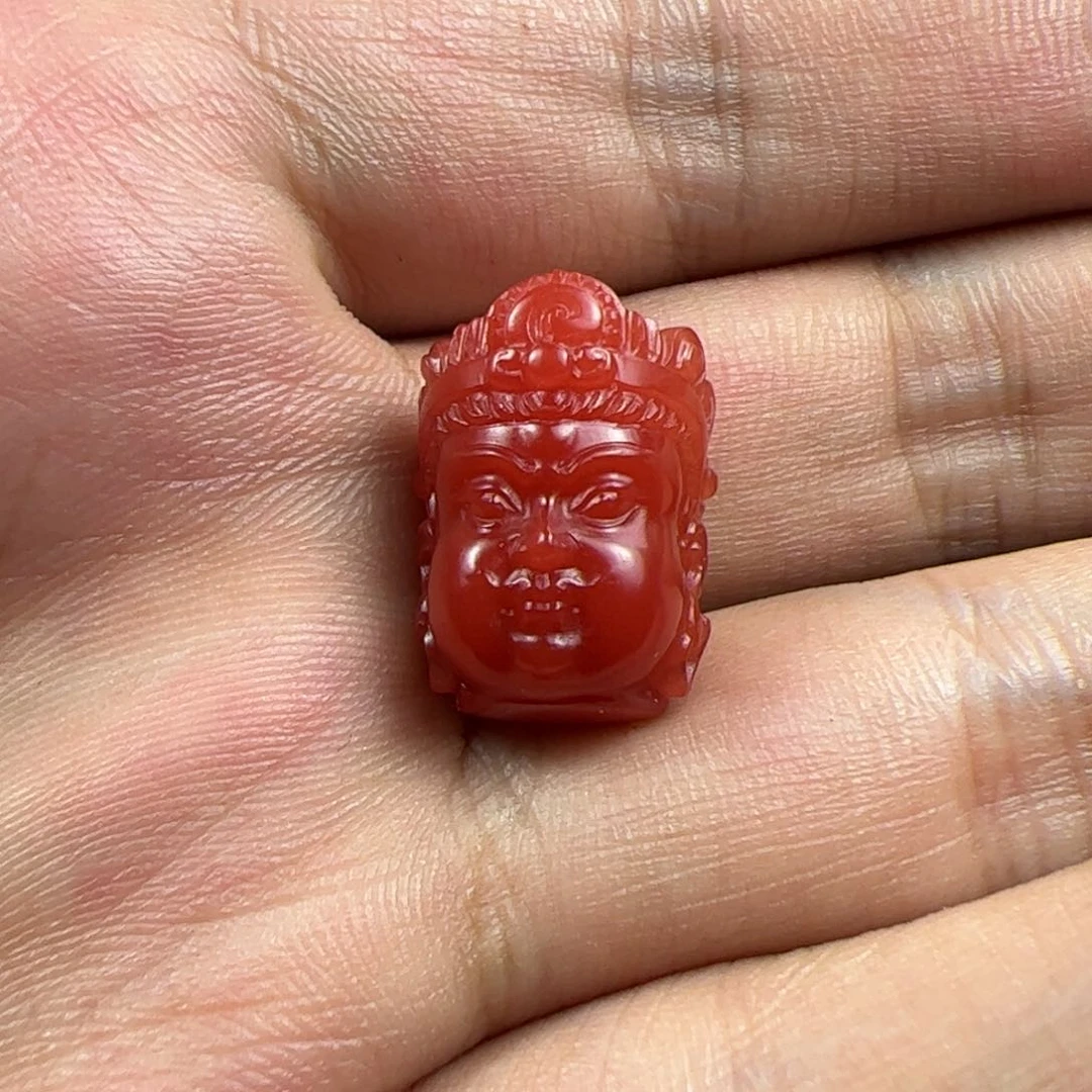 未镶嵌佛头南红玛瑙