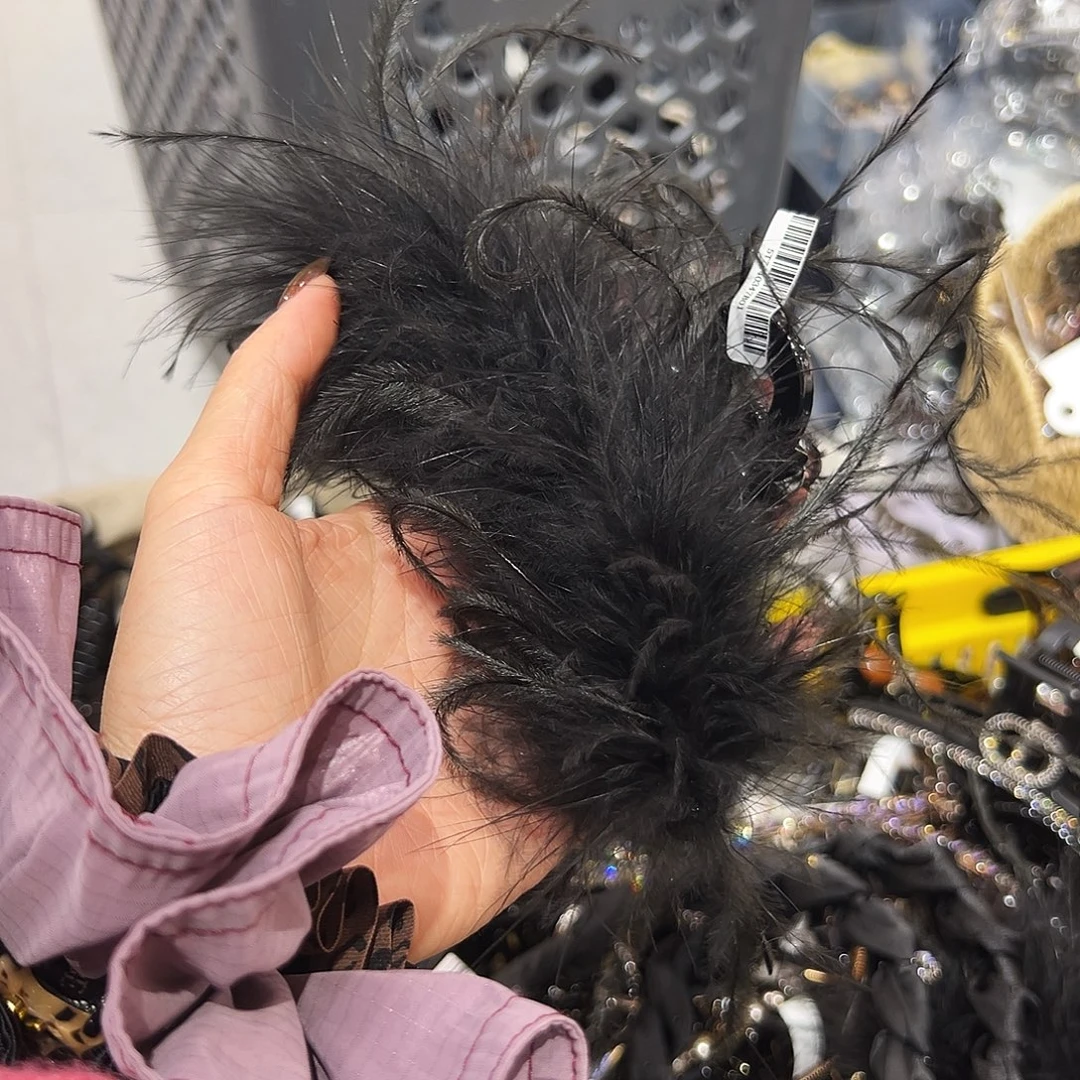 皮质非金属毛毛抓夹