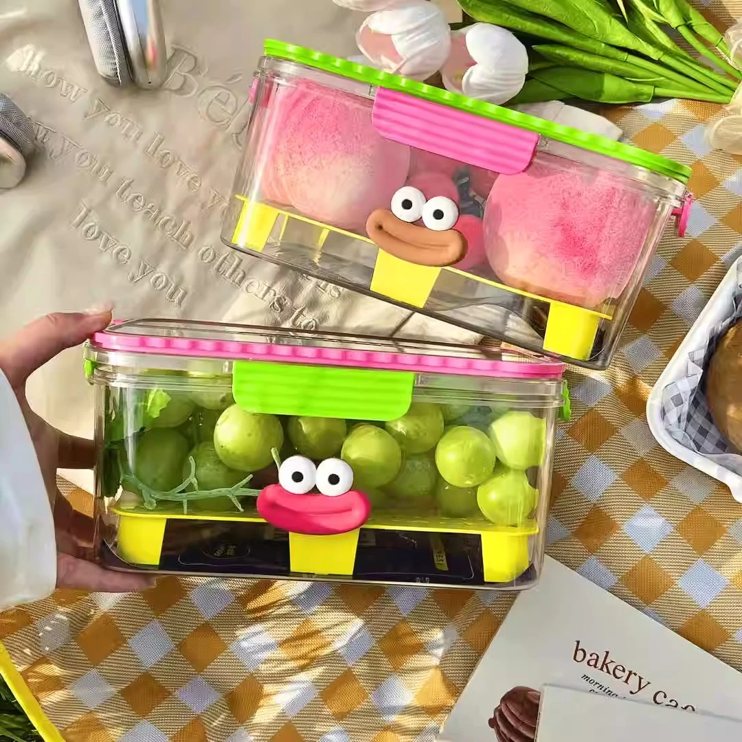 寻亦多巴胺可爱多用途户外野餐手提保温盒春游露营水果食材保鲜盒