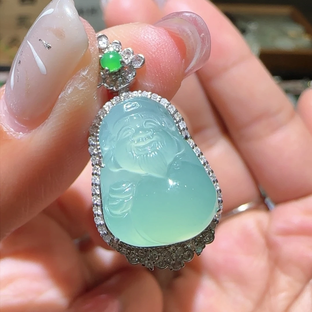 【闪购商品】翡翠颈饰18K金镶嵌缅甸