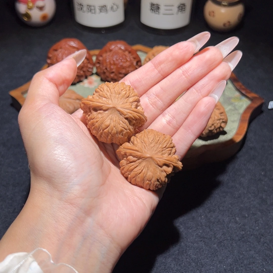 志***锅文玩核桃吊坠39石子磨