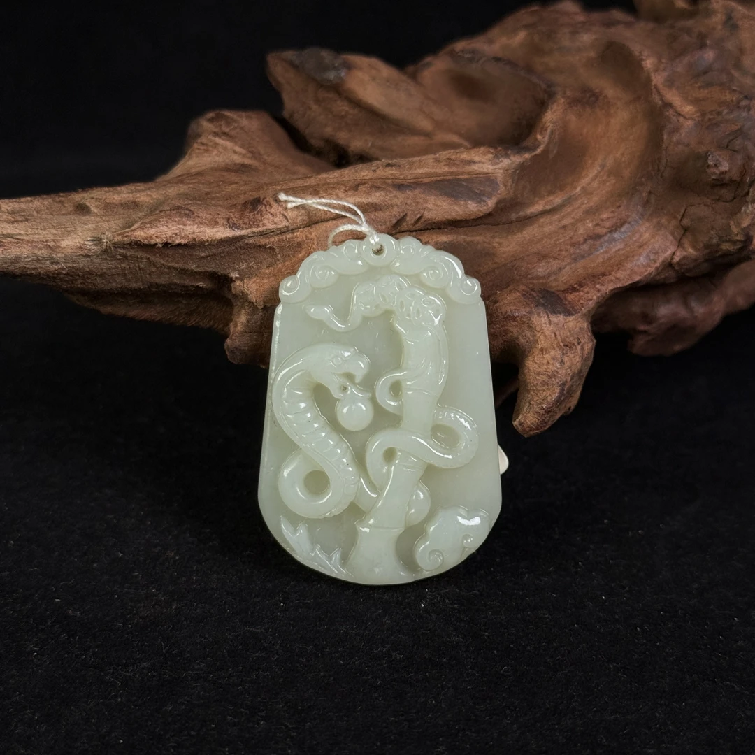 民国蛇纹玉佩/SG2071655/和田玉