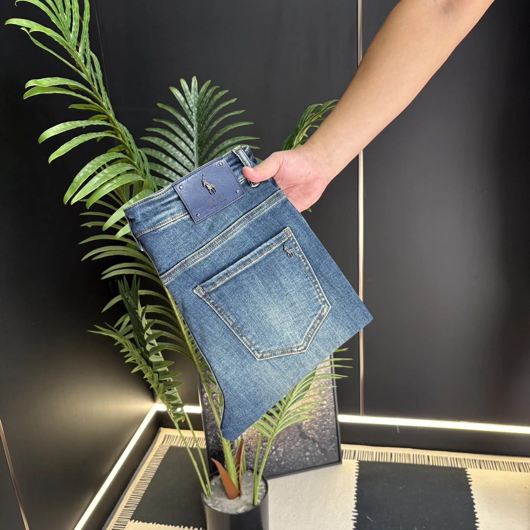 【TT专属】秋冬厚款小米蓝/九分/男士牛仔裤时尚弹力小直筒男裤子