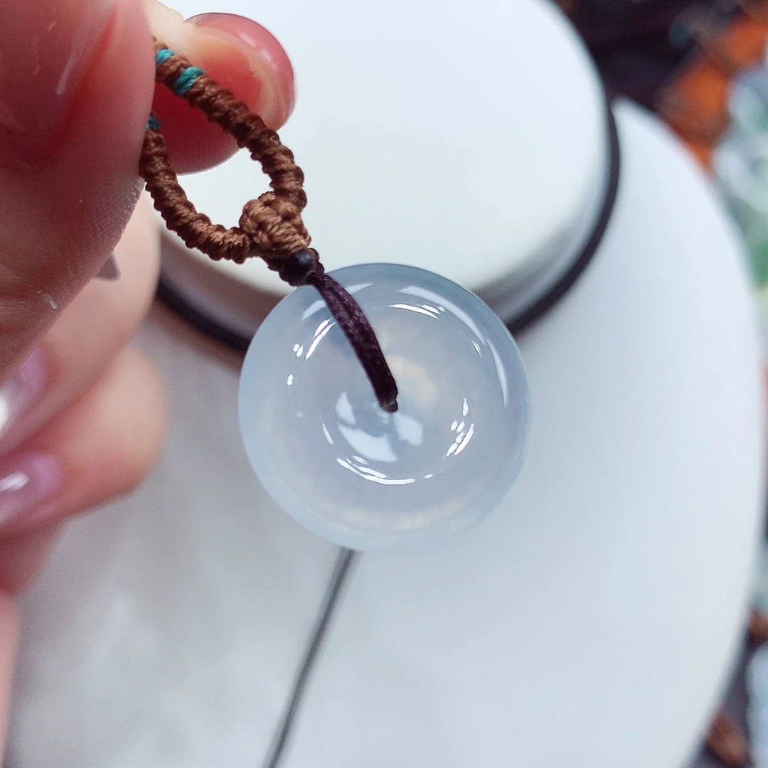 翡翠未镶嵌颈饰翡翠12，18.4/5.3