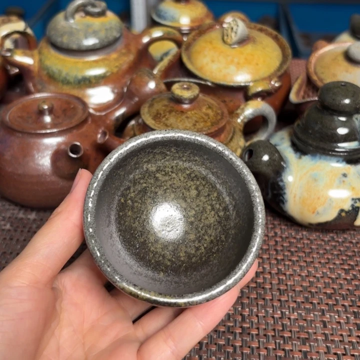 茶杯紫砂冷色小杯