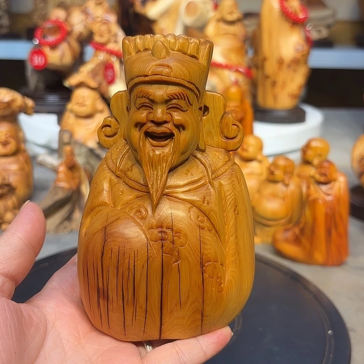 柏木太行崖柏财神爷