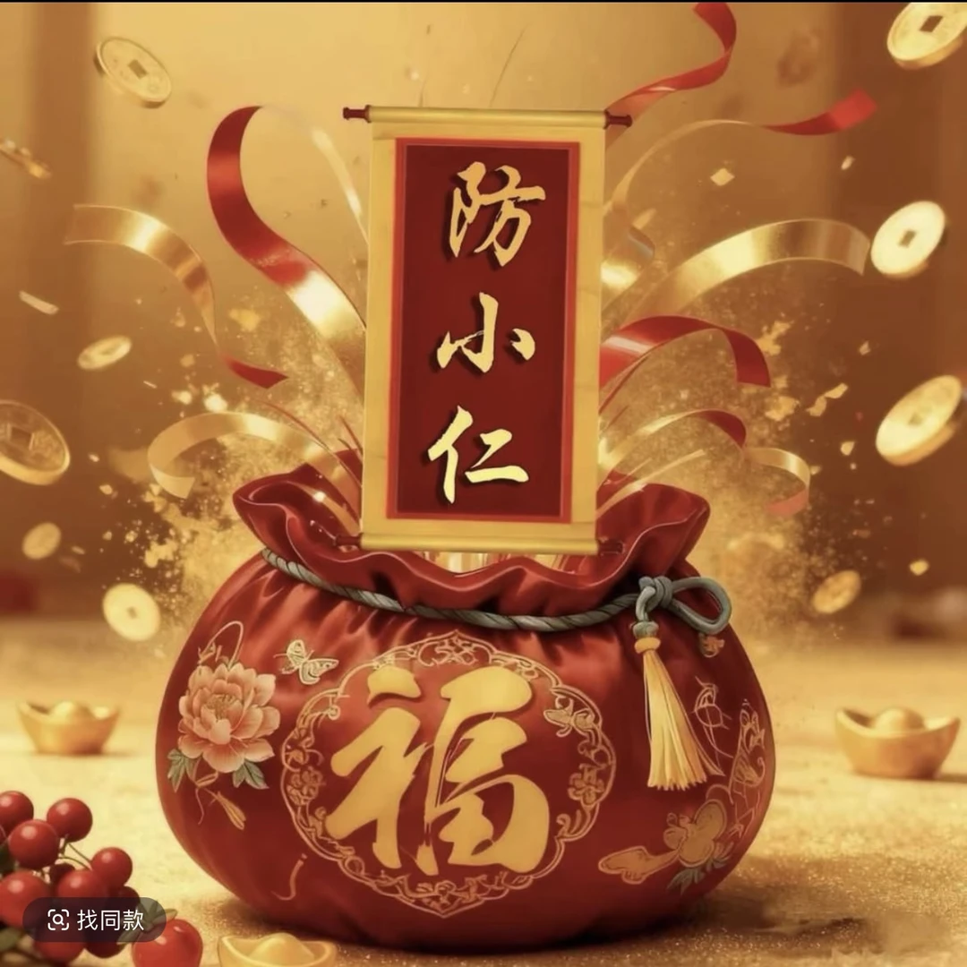 6号【防小仁 】生肖贴纸福卡