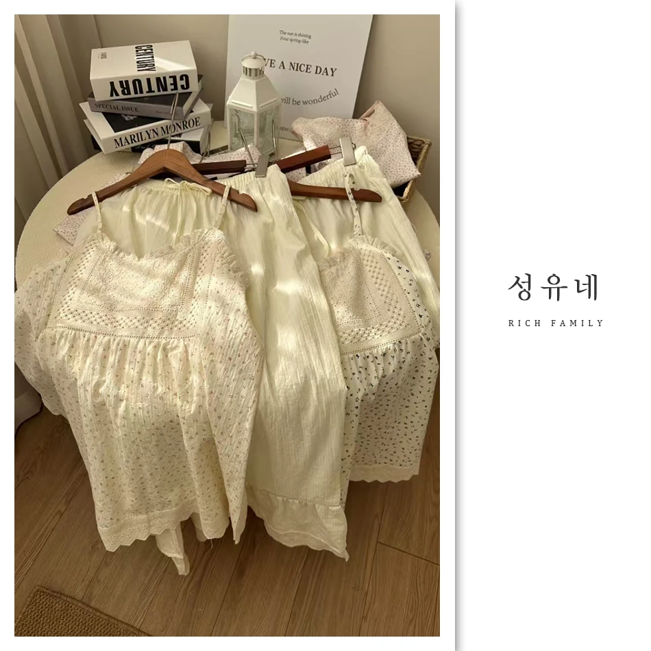 小裕家》2025ins爆款/田园极简风/韩国pb品牌正品/时尚/女睡衣2006