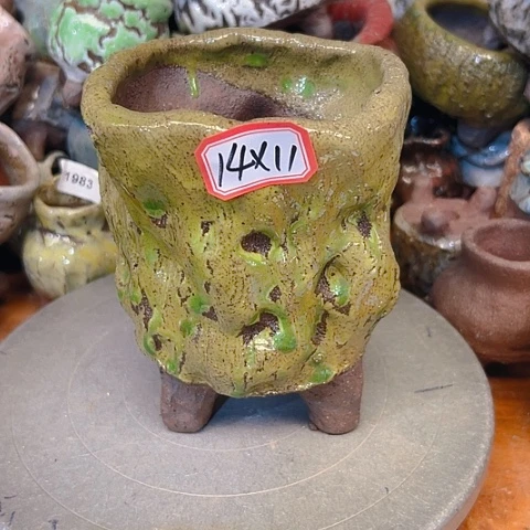 粗陶花盆手工花盆制作就这样