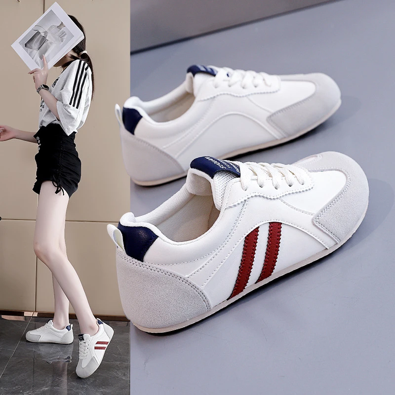 常规秋季系带休闲板鞋透气平底鞋运动鞋女鞋板鞋学生春秋季春季