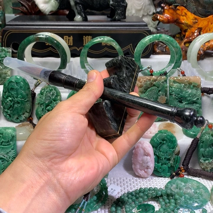【闪购商品】独山玉毛笔一套未镶嵌Z**1