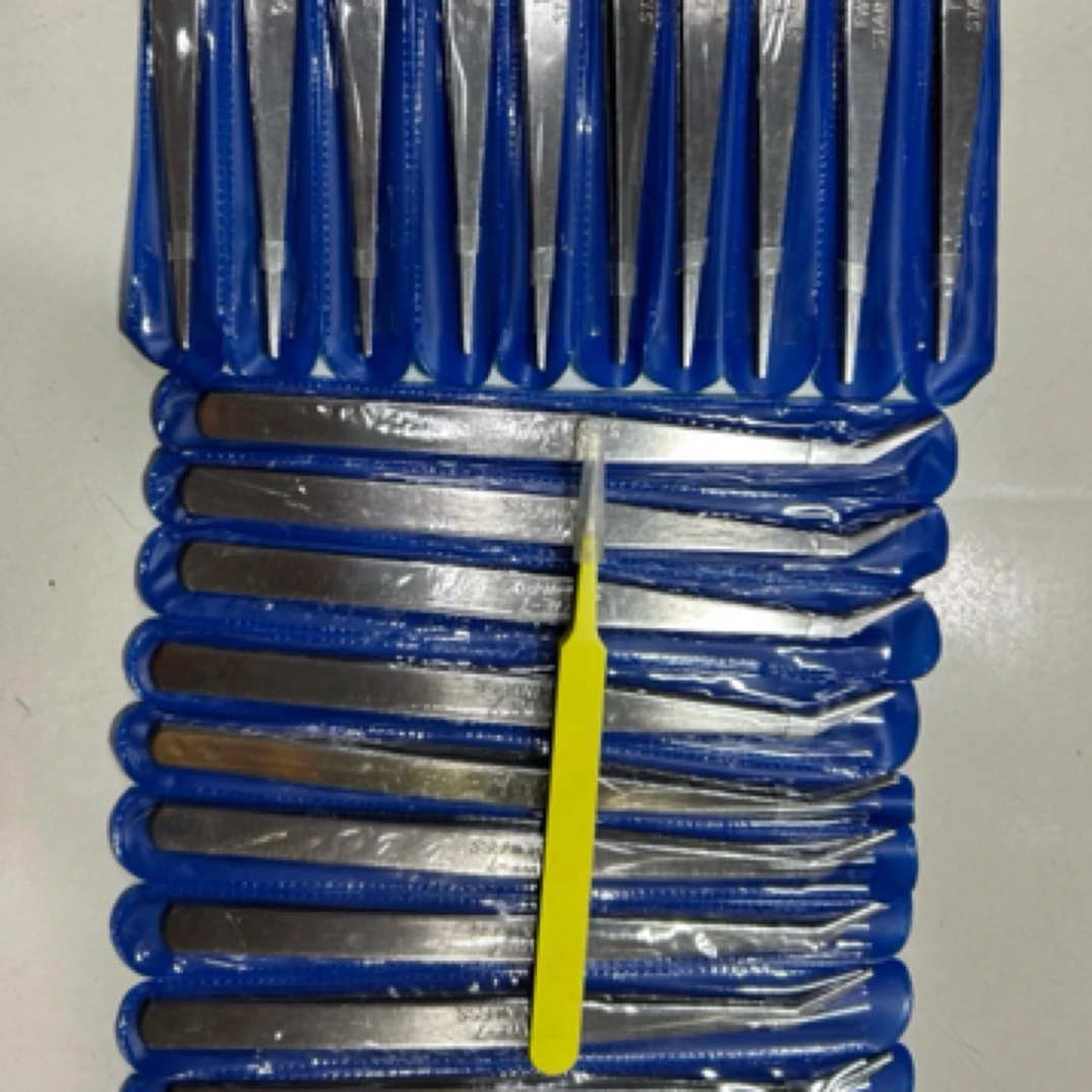 加厚不锈钢直头弯头镊子服装缝纫穿针穿线维修工具多功能手工专用