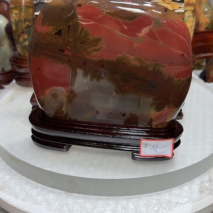 石材乳源彩石家摆件