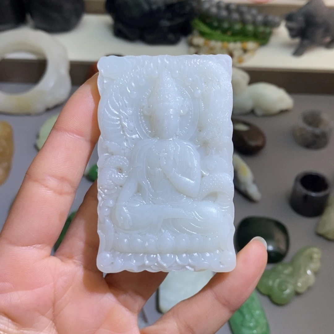 和田玉未镶嵌颈饰刘*金定制