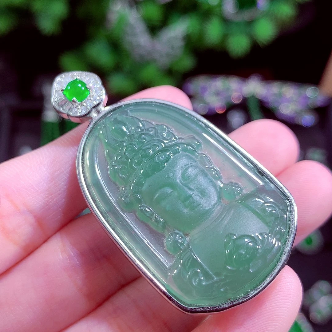 颈饰未镶嵌翡翠天然