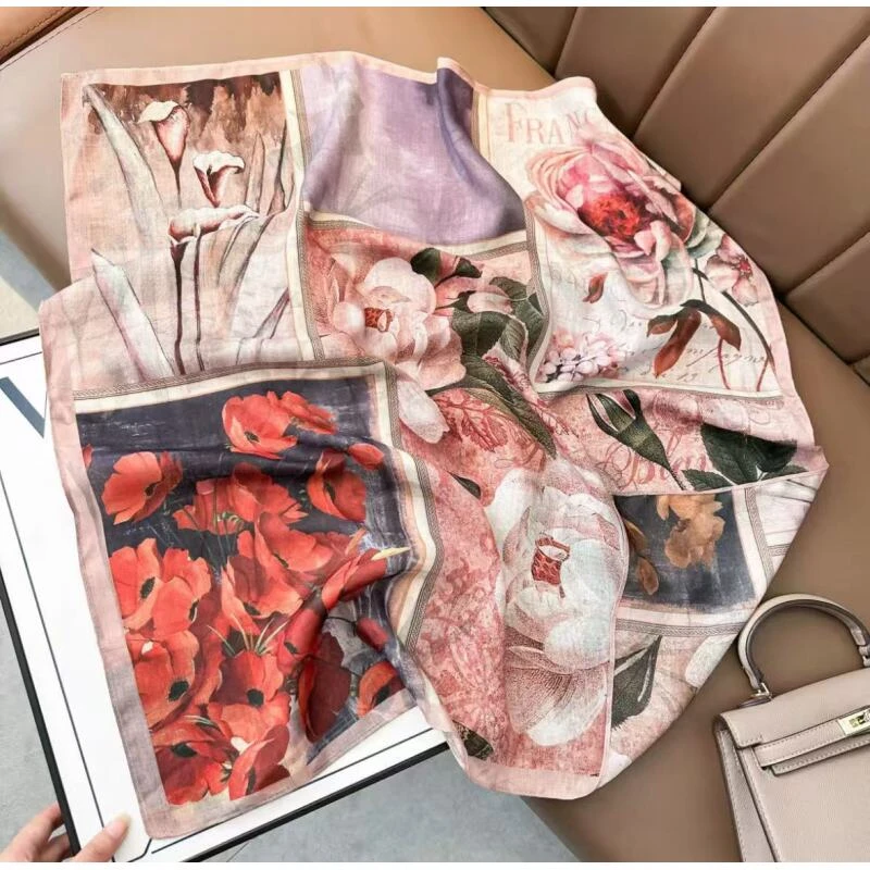SM-01 繁花映象 90*90左右 围巾