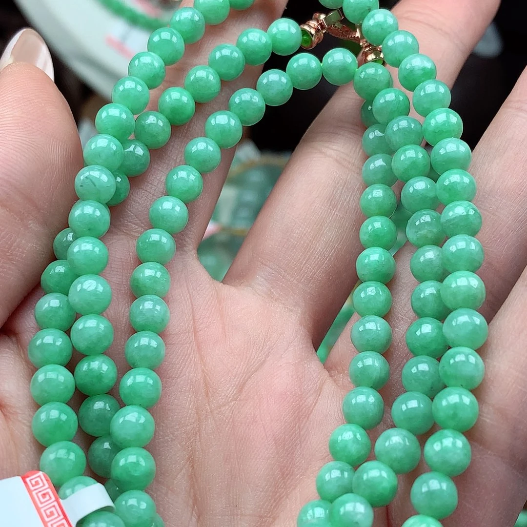 翡翠未镶嵌项链翡翠