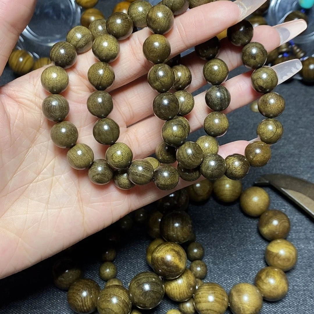 楠木（金丝楠）手串/手链1.2乌木金丝楠手串12.8