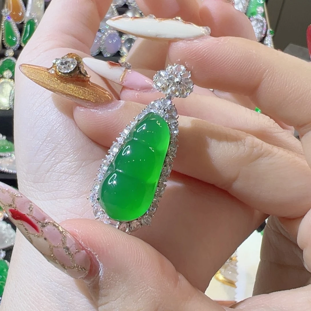 玛瑙/玉髓颈饰银S925镶嵌