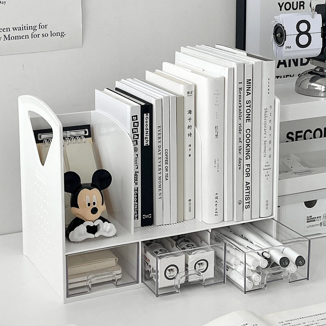 书架桌面书立架书桌置物架学生桌上书立书本收纳神器办公桌收纳架