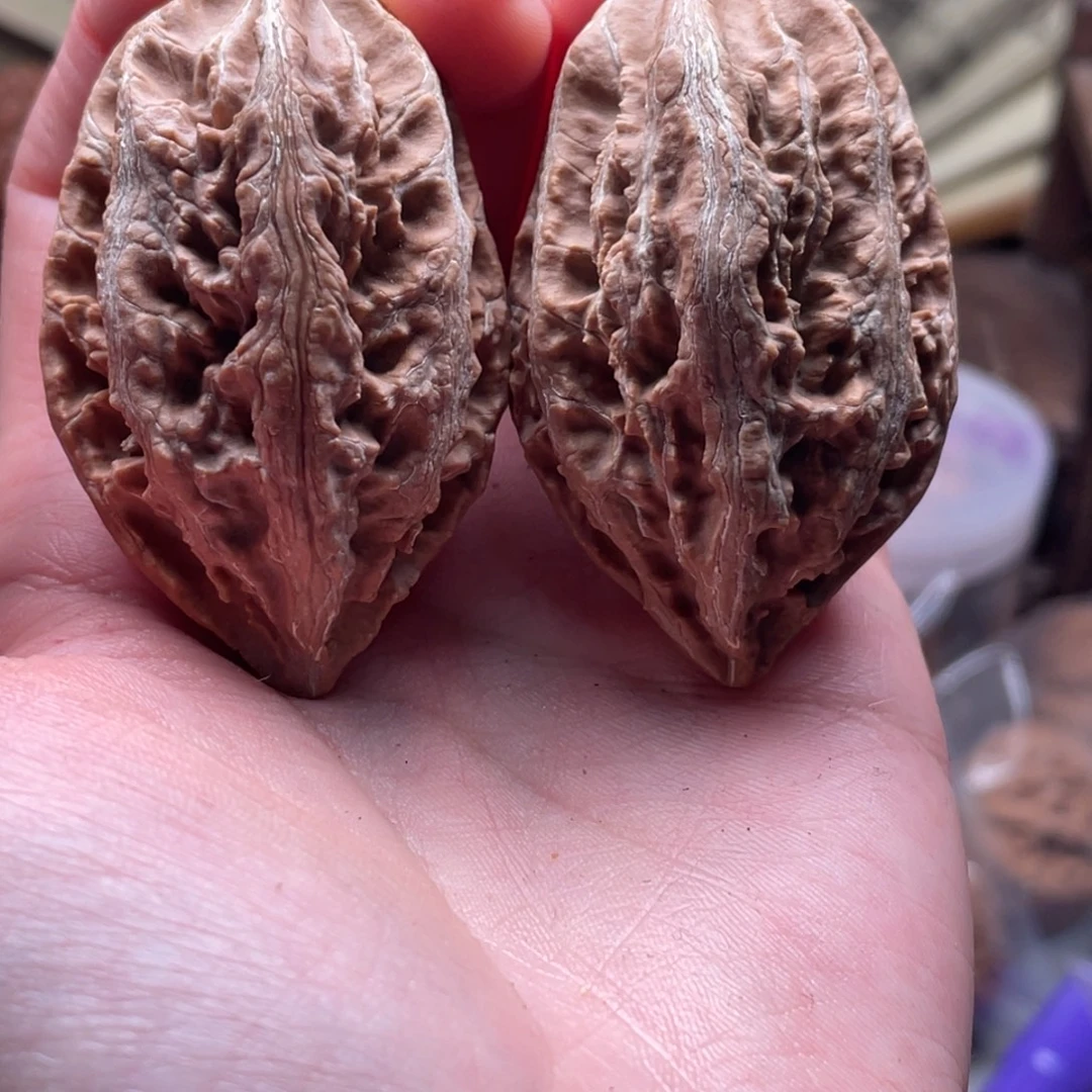 文玩核桃把件楸刀鱼80