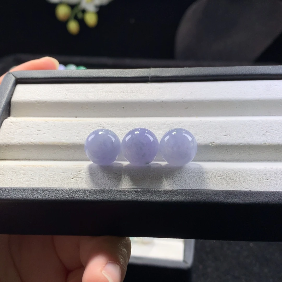 翡翠未镶嵌手串卡12蓝莓紫（买断）