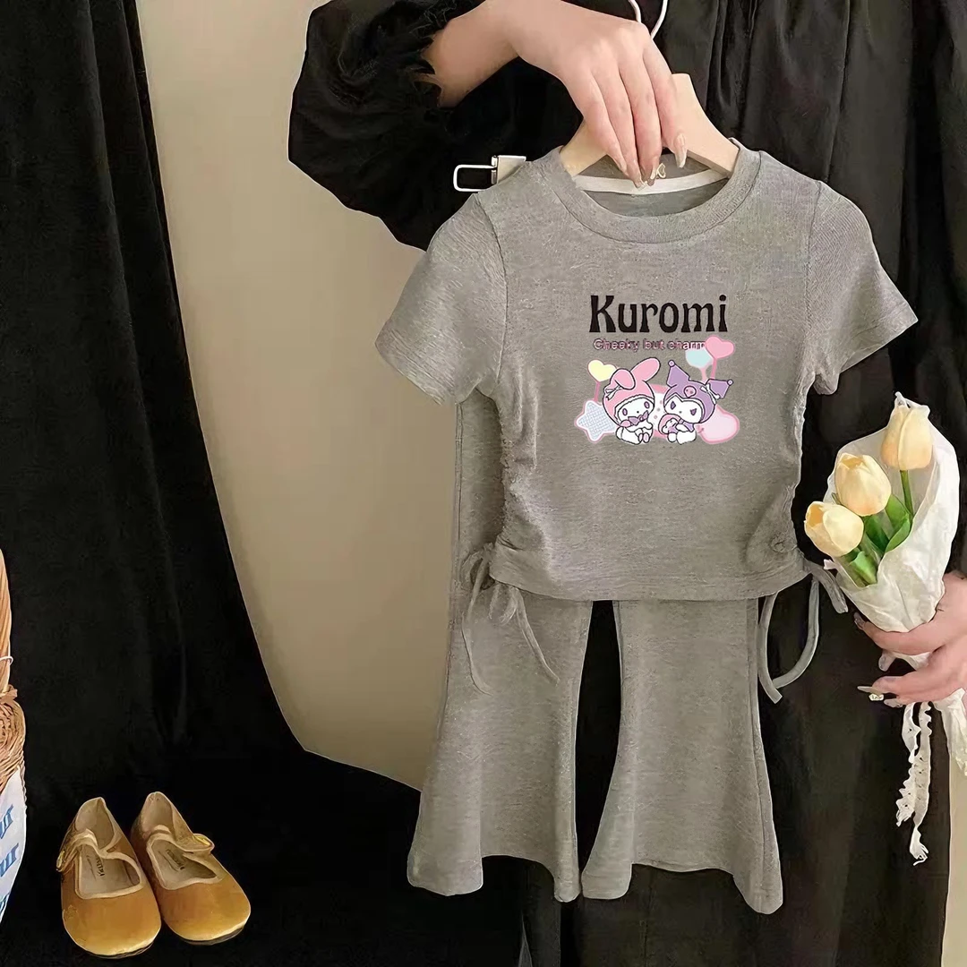 女童T恤夏季薄款套装时尚童装新款小童韩版小女孩洋气套装夏爆款