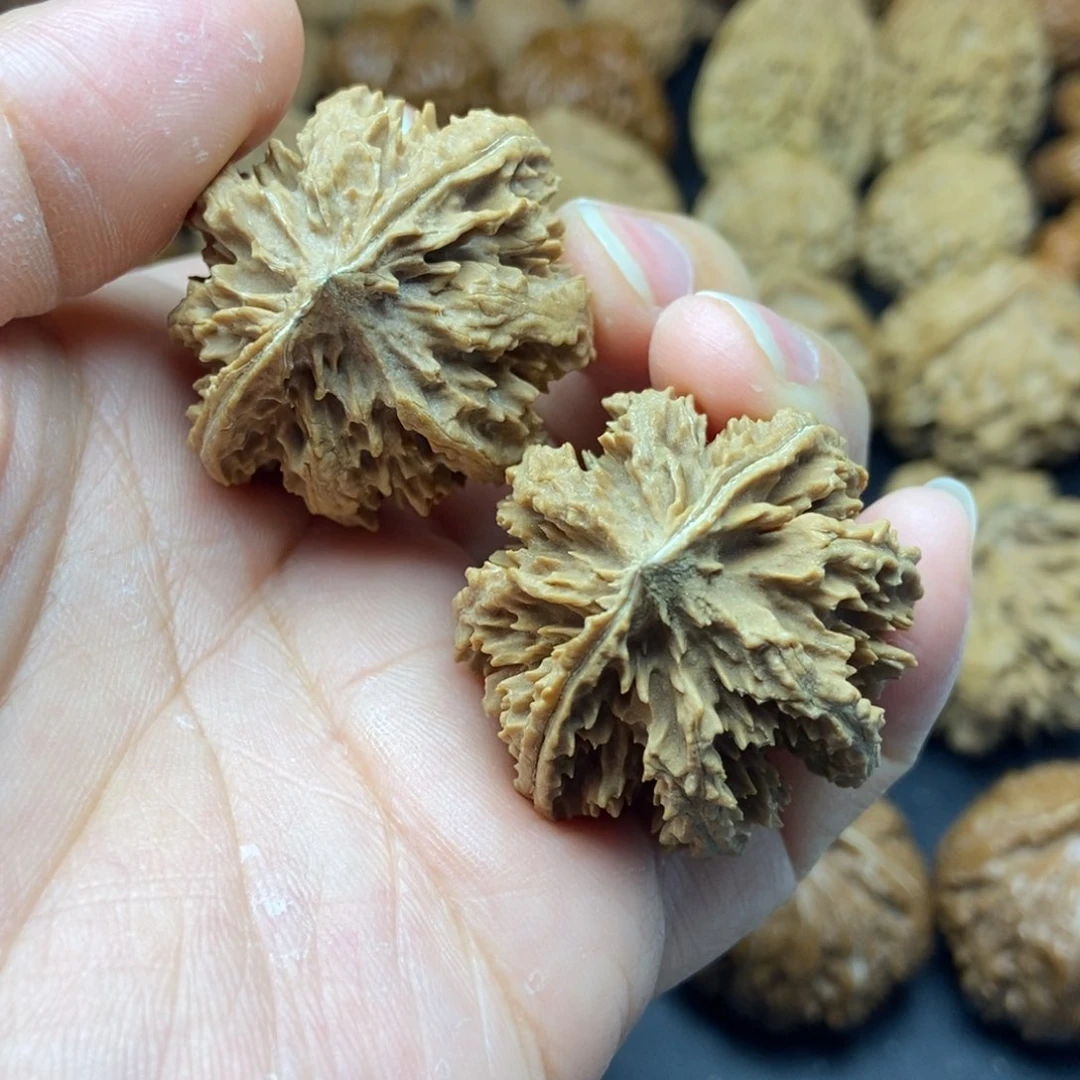 文玩核桃把件秦岭核桃小雪花35