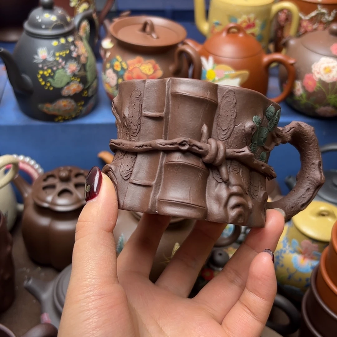 紫砂茶杯紫砂主人杯249cc