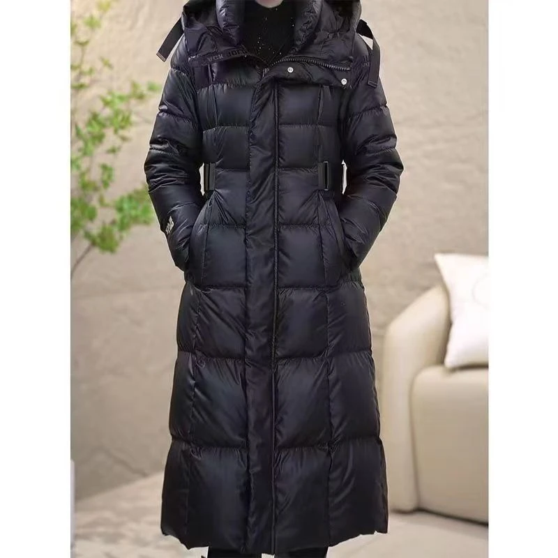 新款羽绒服女冬季时尚修身加厚保暖连帽鸭绒外套【3322】