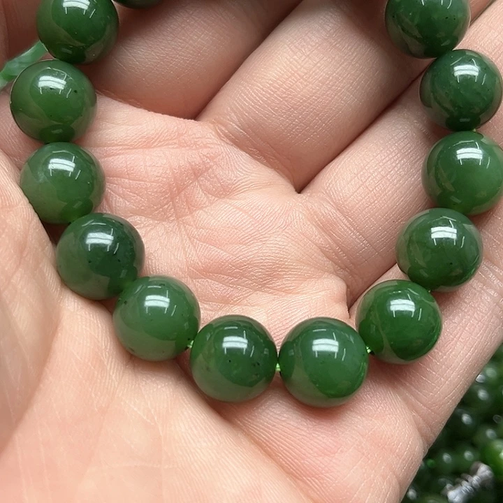 和田玉（碧玉）手串未镶嵌慧*