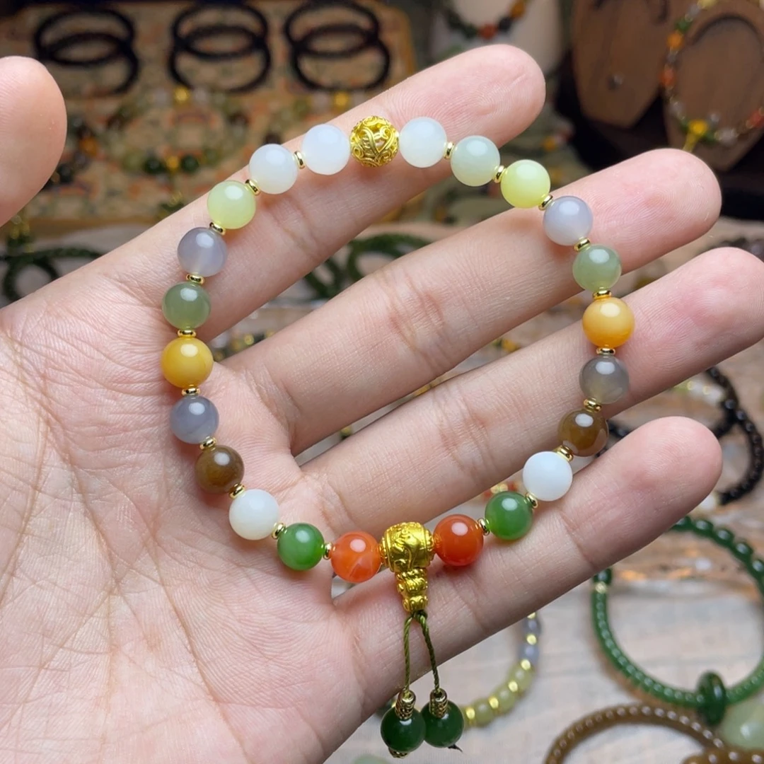 和田玉未镶嵌手链