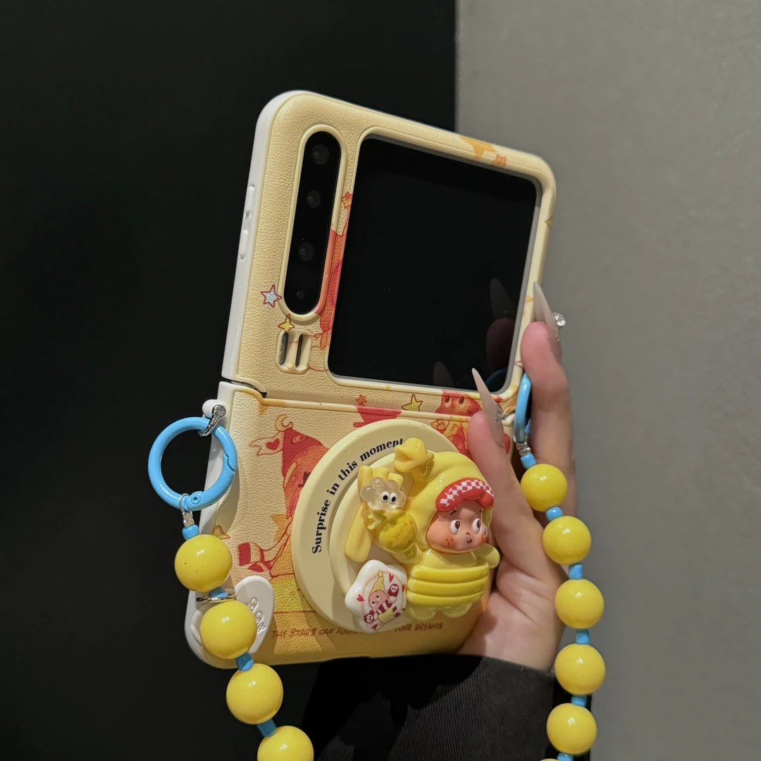 【手提挂绳】治愈系可爱星星人适用华为purax手机壳折叠屏保护套