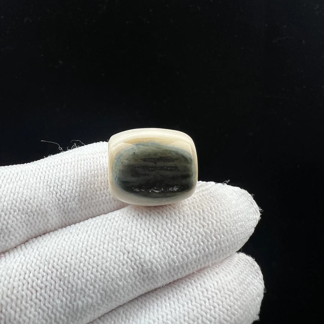 J6563天然猛犸牙 墩子 16*18mm 支持鉴定 假一罚四