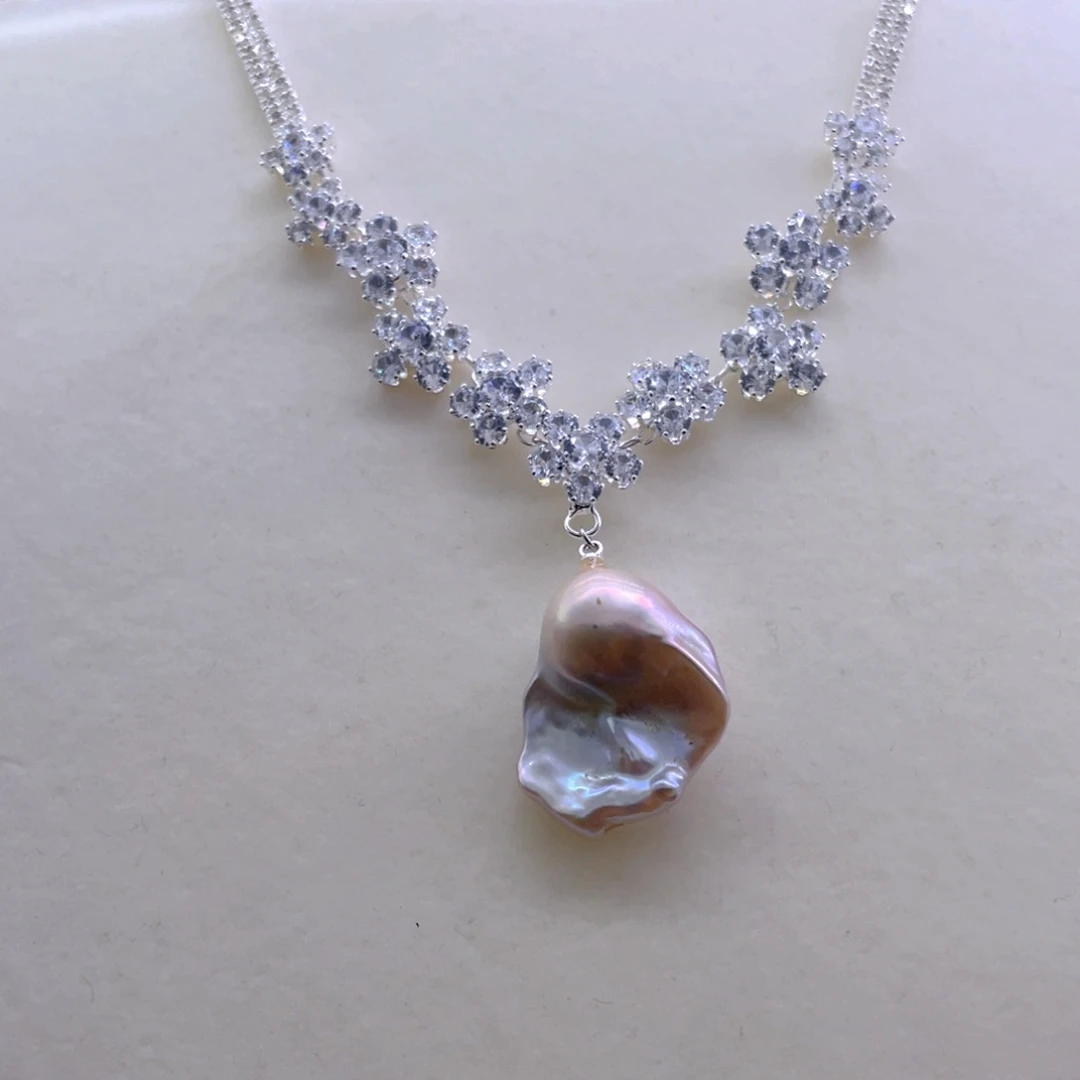 未镶嵌项链淡水珍珠