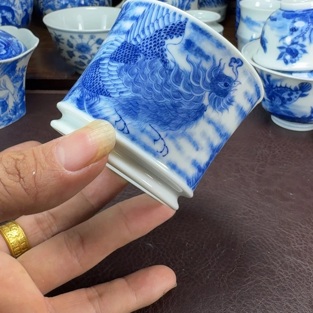 瓷片当代景德镇陶瓷手绘茶具