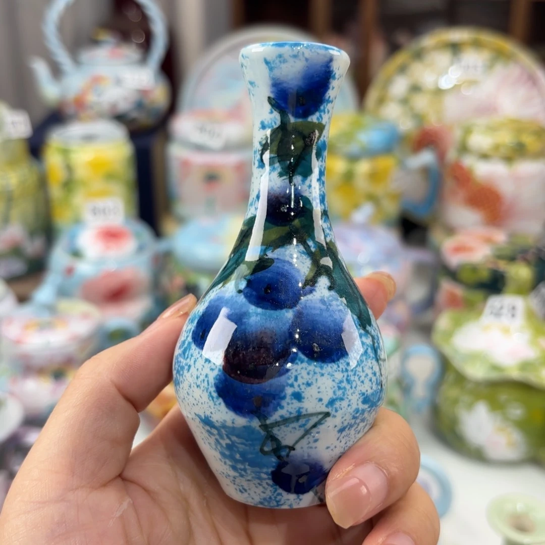 瓷片景德镇手绘高温釉下彩陶瓷茶具