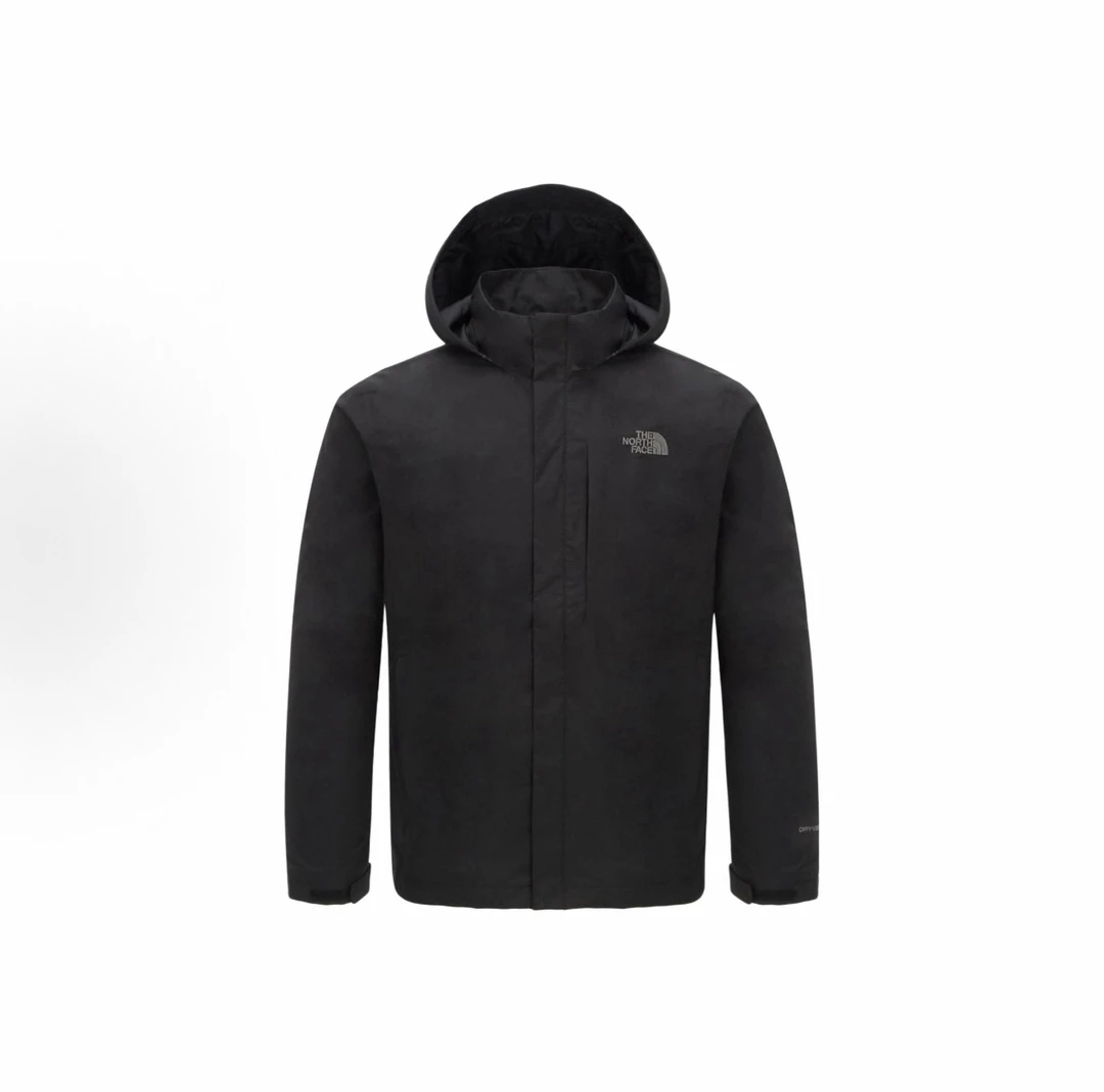 北面THE NORTH FACE 连帽徽标连帽可拆外套 男款 黑色