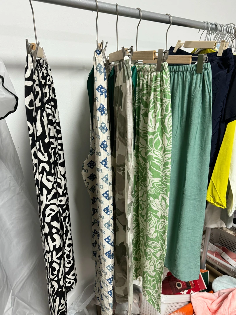 女士夏季棉麻长裤休闲透气