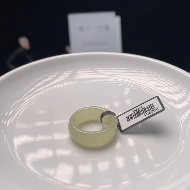 和田玉未镶嵌戒指M10晴水圆切17.9