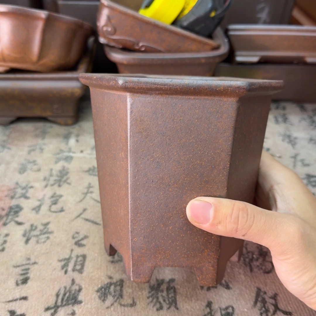 紫砂花盆76号宜兴紫砂正品11x12