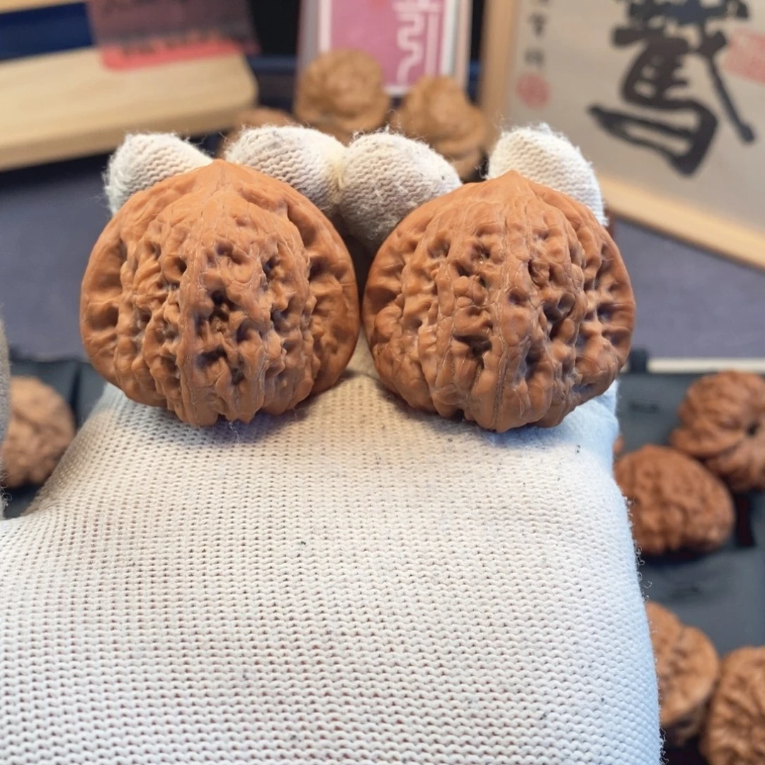 把件文玩核桃走红快速系列42尺平谷凹底A421