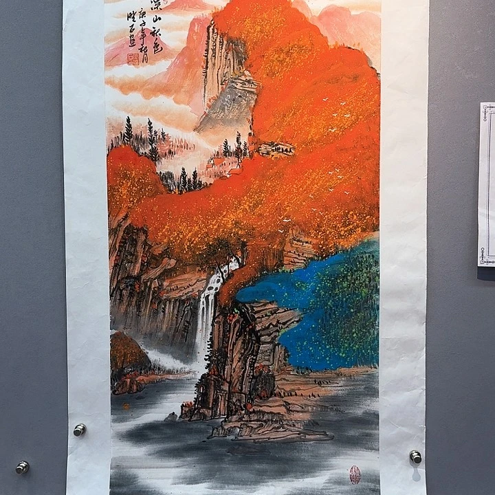 国画不**¥书法作品多次参加