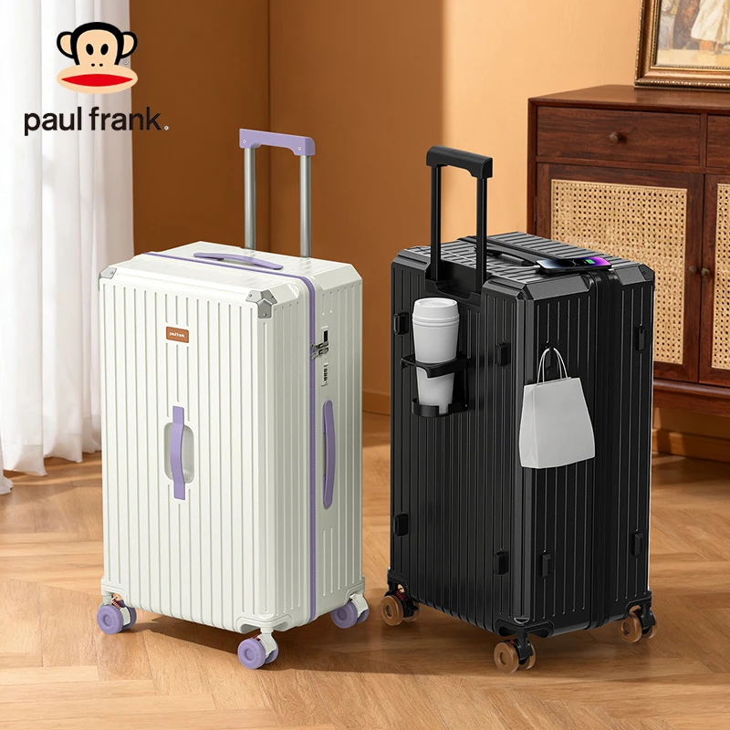 paul frank/大嘴猴行李箱ins旅行箱休闲高颜值扩容防爆拉链行李箱